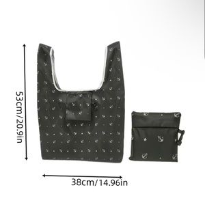 Black with Anchors ⚓️ Reusable Tote